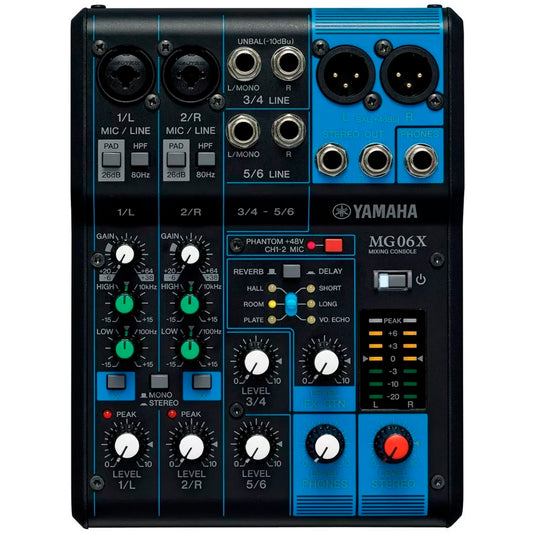 Consola Mezcladora De 6 Canales Yamaha Mg06x