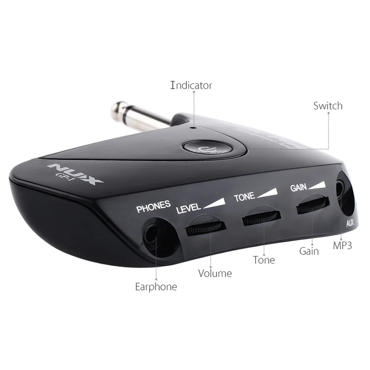 Amplificador De Audífonos Nux Gp1 Para Guitarra Eléctrica