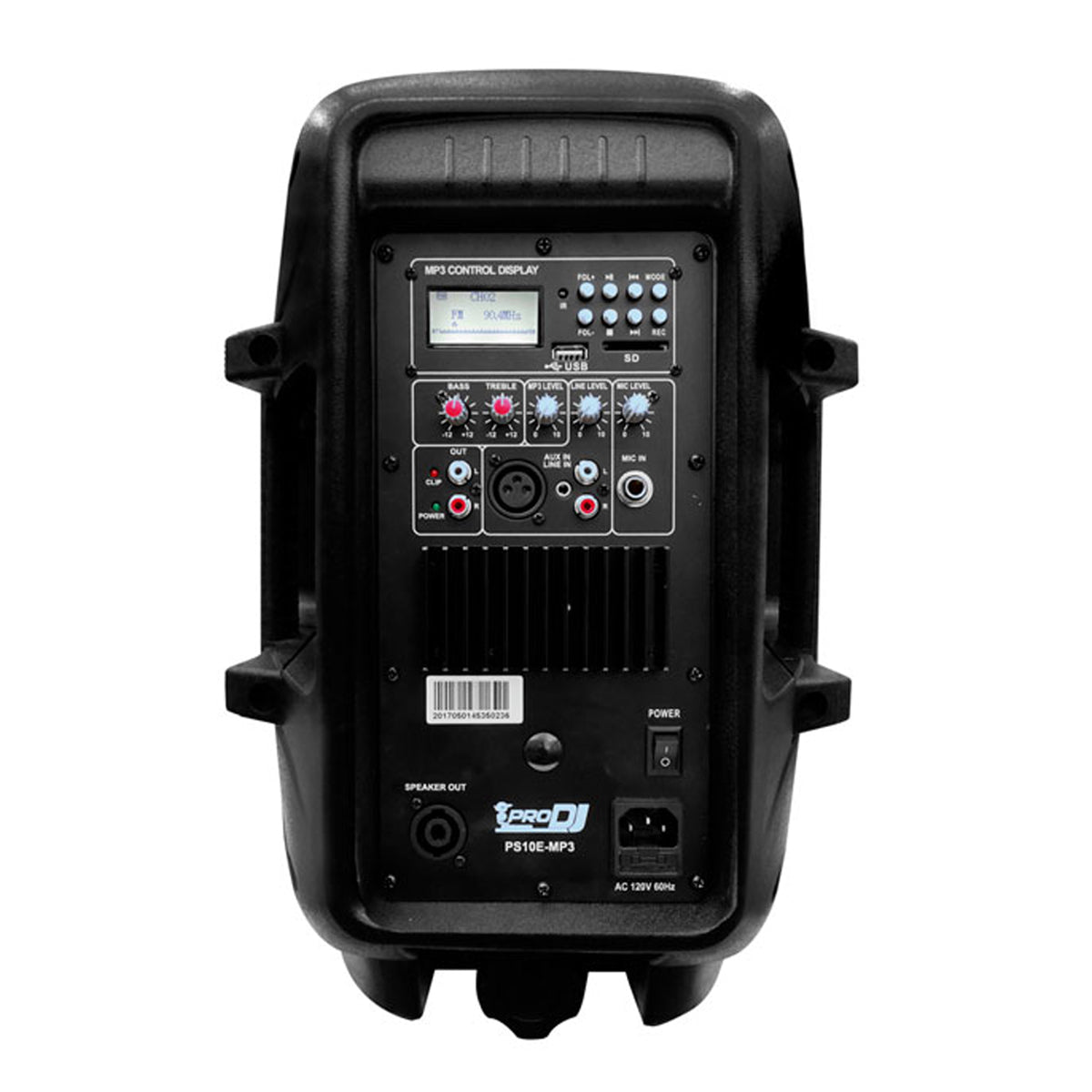 Cabina Ps10e-mp3 Parlante De Sonido Activa Pro Dj