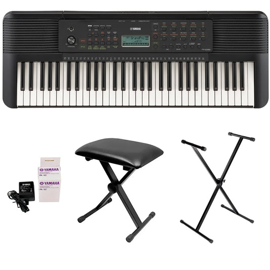Teclado Organeta Yamaha Psr-e283 + Adaptador + Base + Silla