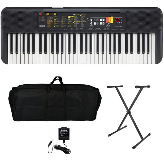 Kit Teclado Yamaha Psr-f52 + Adaptador Atril Y Estuche