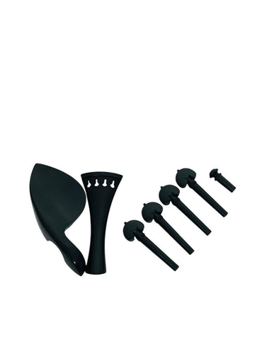 Juego Set Clavijero Para Violín 7 Piezas En Ébano E01