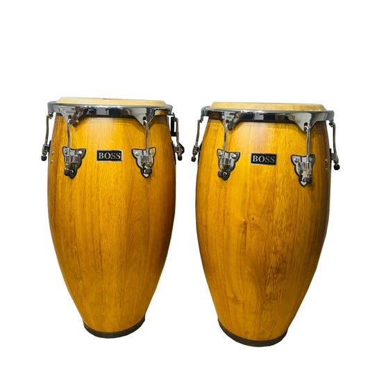 Set Juego Par Congas Tumba Madera Base 12 (11.75) 13 (12.50)