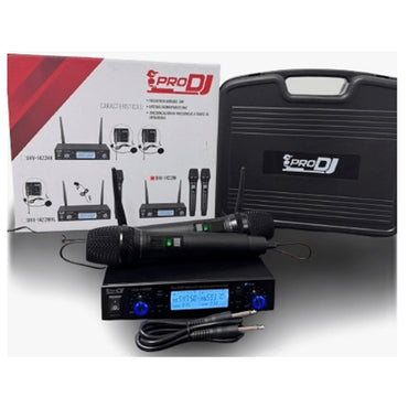 Micrófono Inalámbrico Pro Dj Uhv-1422m Batería De Litio