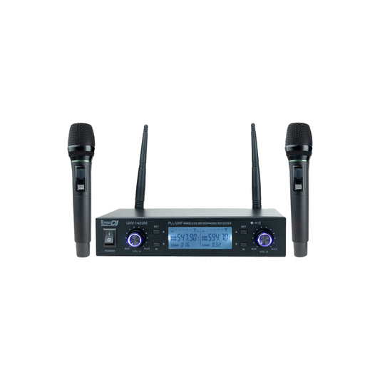 Micrófono Inalámbrico Pro Dj Uhv-1422m Batería De Litio