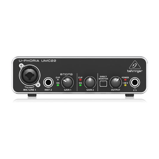 Interfaz De Audio Behringer Umc22 U phoria