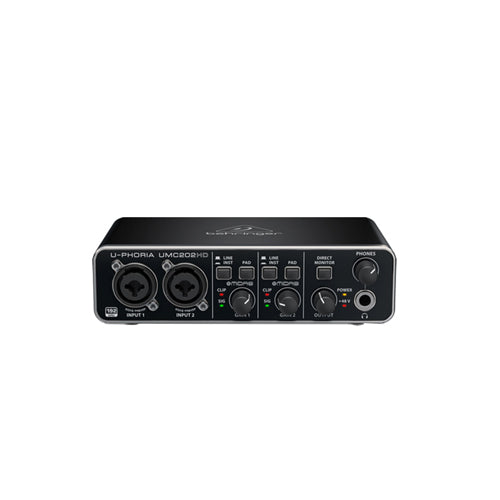 Interfaz De Audio Behringer Umc202 Hd Grabacion U-phoria