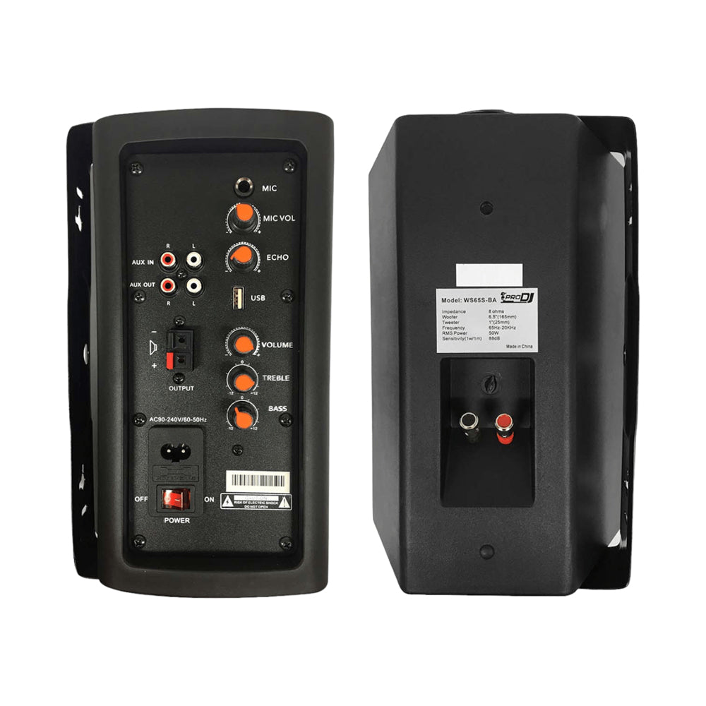Parlante Altavoz De Pared Ws65s-ba Pro Dj Por Par