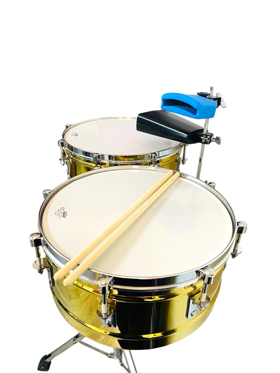 Timbal 5d2 Dorado Tmd-gd 14-15 + Campana + Jam Block