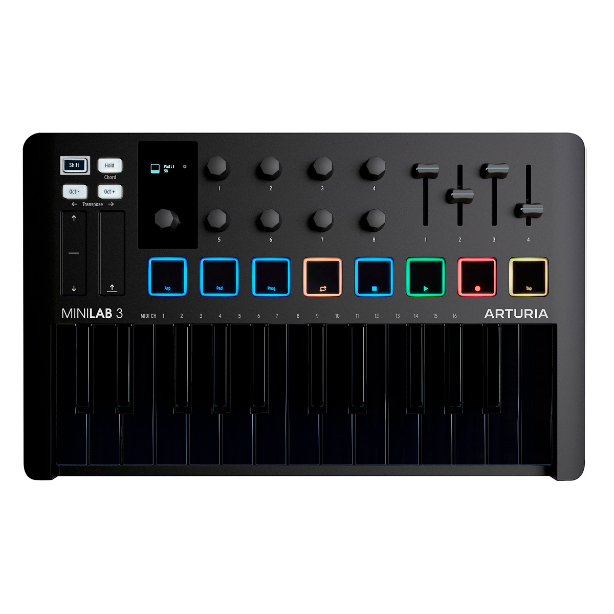 Controlador Teclado Midi Arturia Minilab 3 Blanco 25 Teclas