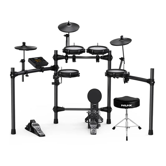 Drum Batería Electrónica Dm-210 + Silla Nux Ndt-03