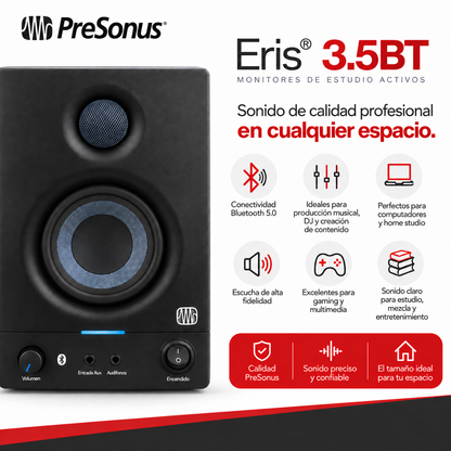 Monitores De Estudio Presonus Eris 3.5BT (par)