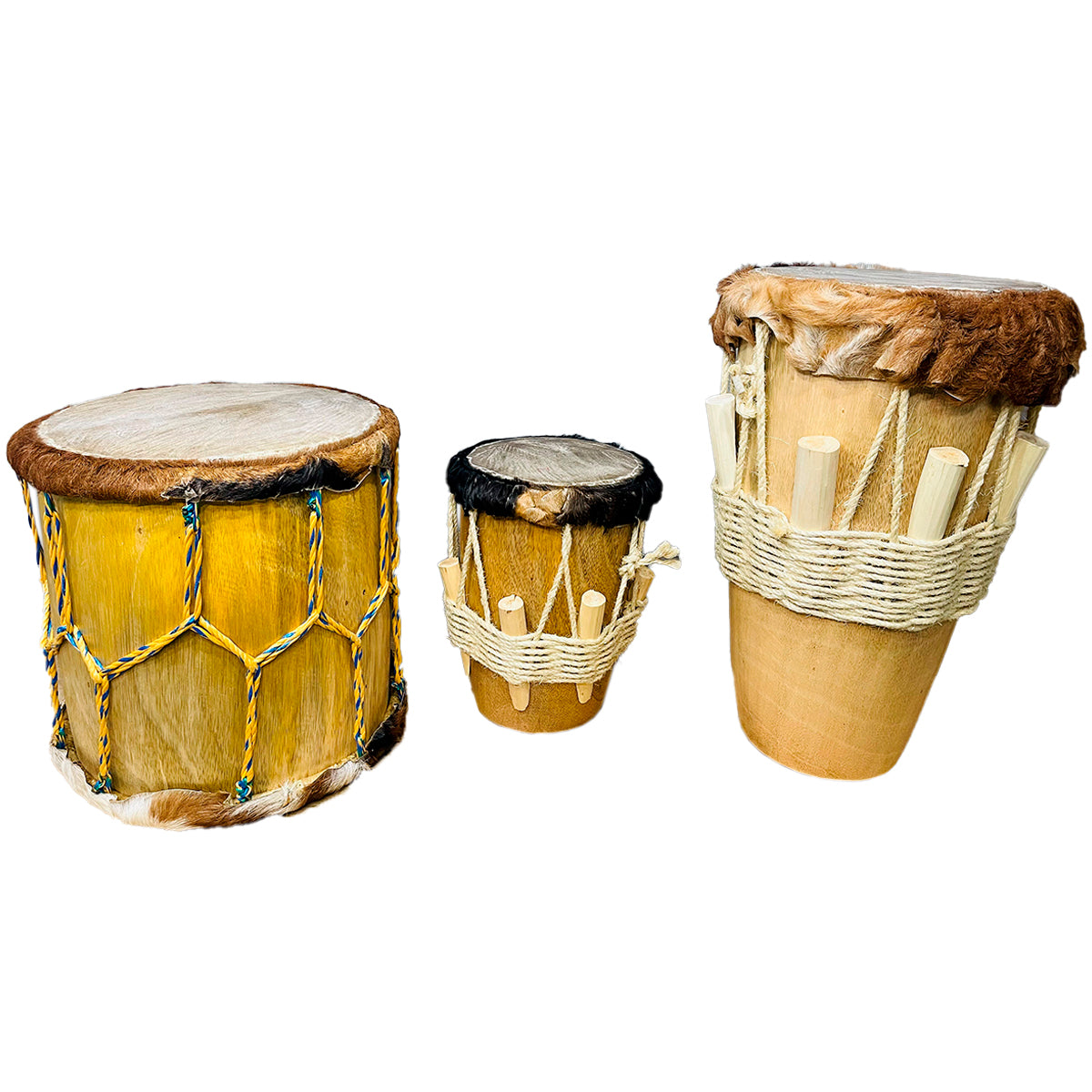 Set Tambores Alegre + Llamador + Tambora Costeña San Jacinto