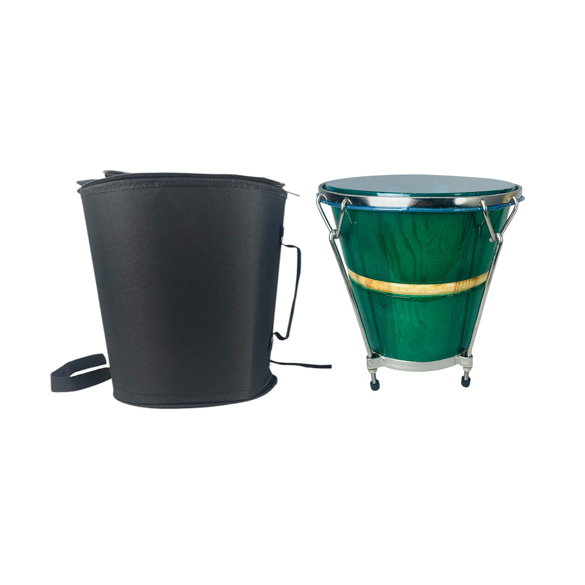 Caja Vallenata En Madera + Estuche Semiduro