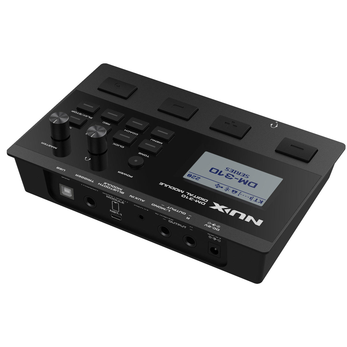 Bateria Eléctrica Nux Dm-310 Pads Malla Bombo Independiente