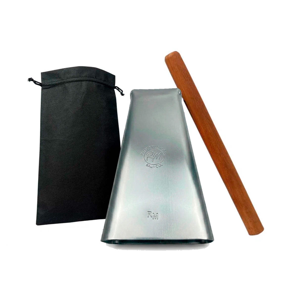 Campana Salsera Cromada Pequeña Rm 13cm + Golpeador + Funda
