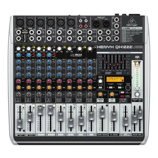 Mezclador Consola Behringer Qx1222usb Interfaz De Audio Usb