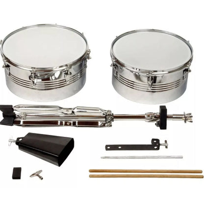 Timbal Latino 13-14 + Base + Campana + Jamblock + Platillo