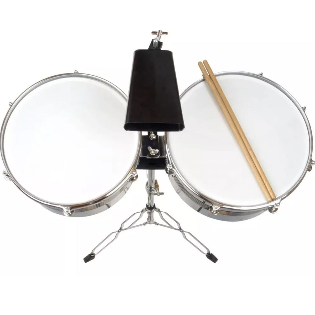 Timbal Latino 13-14 + Base + Campana + Jamblock + Platillo
