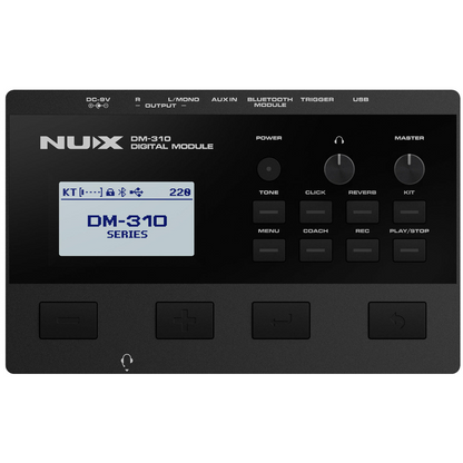 Batería Eléctrica Nux Dm-310 Pads Malla Bombos Pedal Y Silla