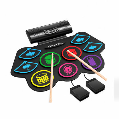 Batería Electrónica Enrollable 9 Pads - MD86MC