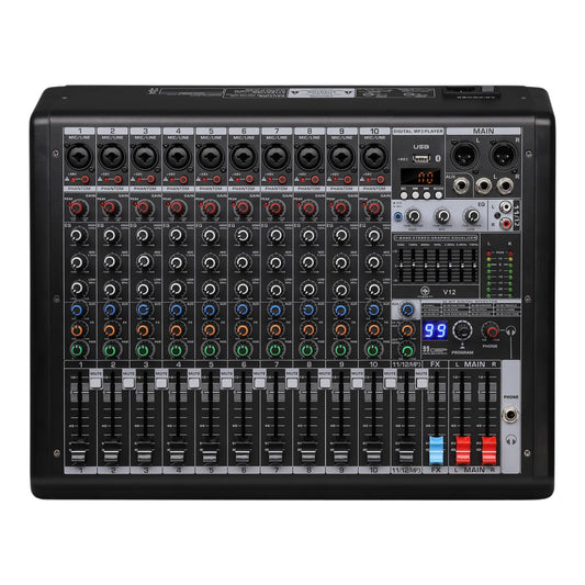 Consola Mezcladora Mixer - 12 Canales Con Efectos Aurora V12