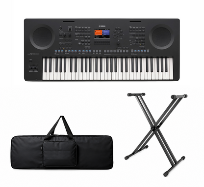 Teclado Yamaha Psr-sx620 Adaptador + Base Doble + Estuche