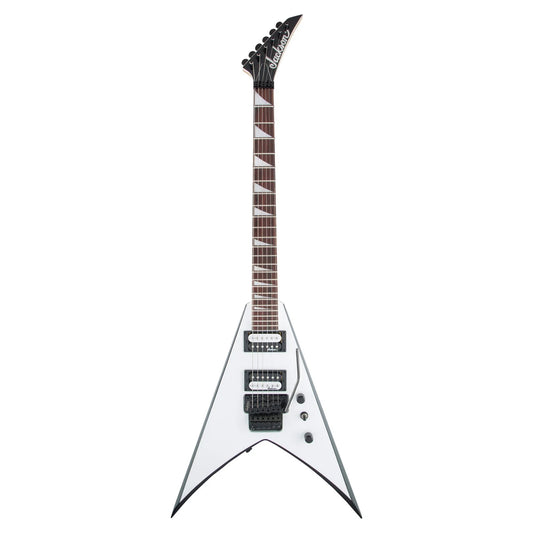 Guitarra Eléctrica Jackson Js Series King V Js32 Blanco Con Biseles Negros