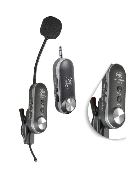 Micrófono Sistema Inalámbrico Para Saxofón Aurora Xw-6