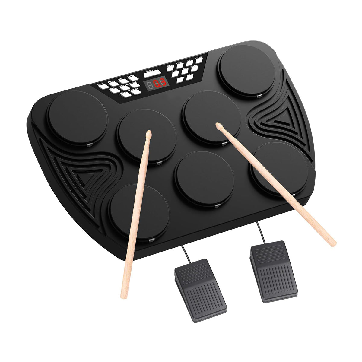 Batería Electrónica Portátil De Mesa 7 Pads - ED01