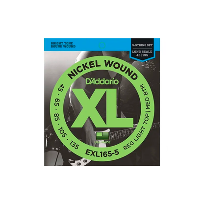 Encordado D'Addario D'Addario XL EXL165-5 Bajo 5 Cuerdas