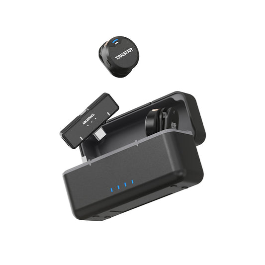 Micrófono Dual De Grabación De Solapa Inalámbrico Takstar V2