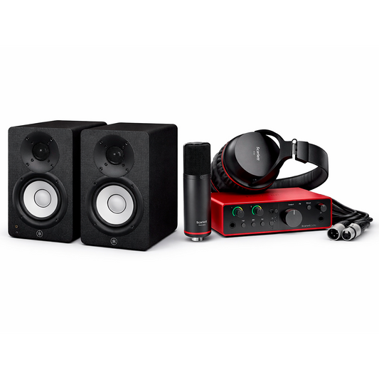 Kit Combo De Grabación Scarlett Solo Studio Focusrite + Monitores de Estudio HS3 Yamaha