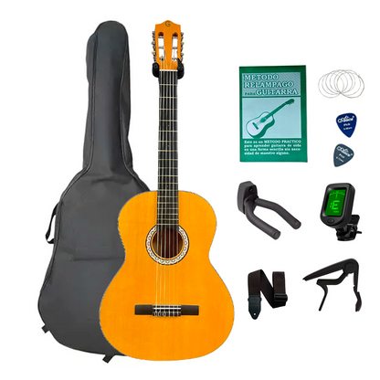Combo Kit Guitarra Acústica Galicia 38'' (96.5cm) + Accesorios