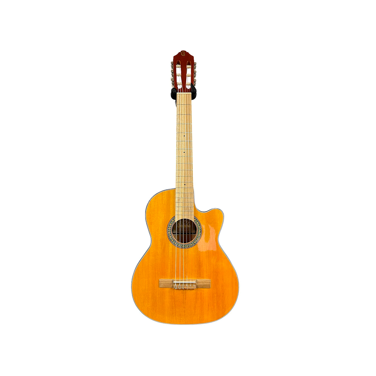 Guitarra Acústica Tapa En Cedro Macizo Gálica 38'' (96.5cm) CG-201 + Estuche Semiduro
