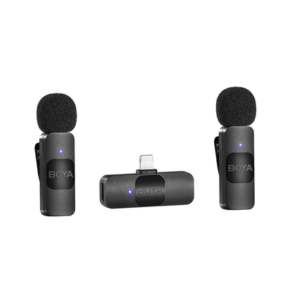 Micrófono Boya By-v2 Inalámbrico Para Grabación Para iPhone