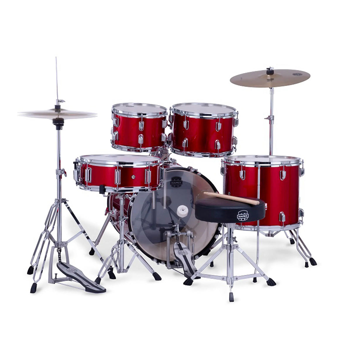 Batería Acústica Mapex Comet Cm5295ftc + Platillo + Silla