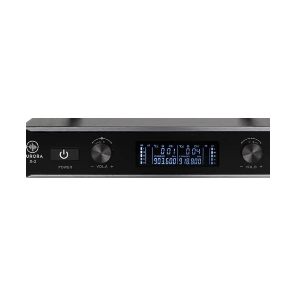 Micrófono Uhf Inalámbrico Doble De Mano Aurora X-3