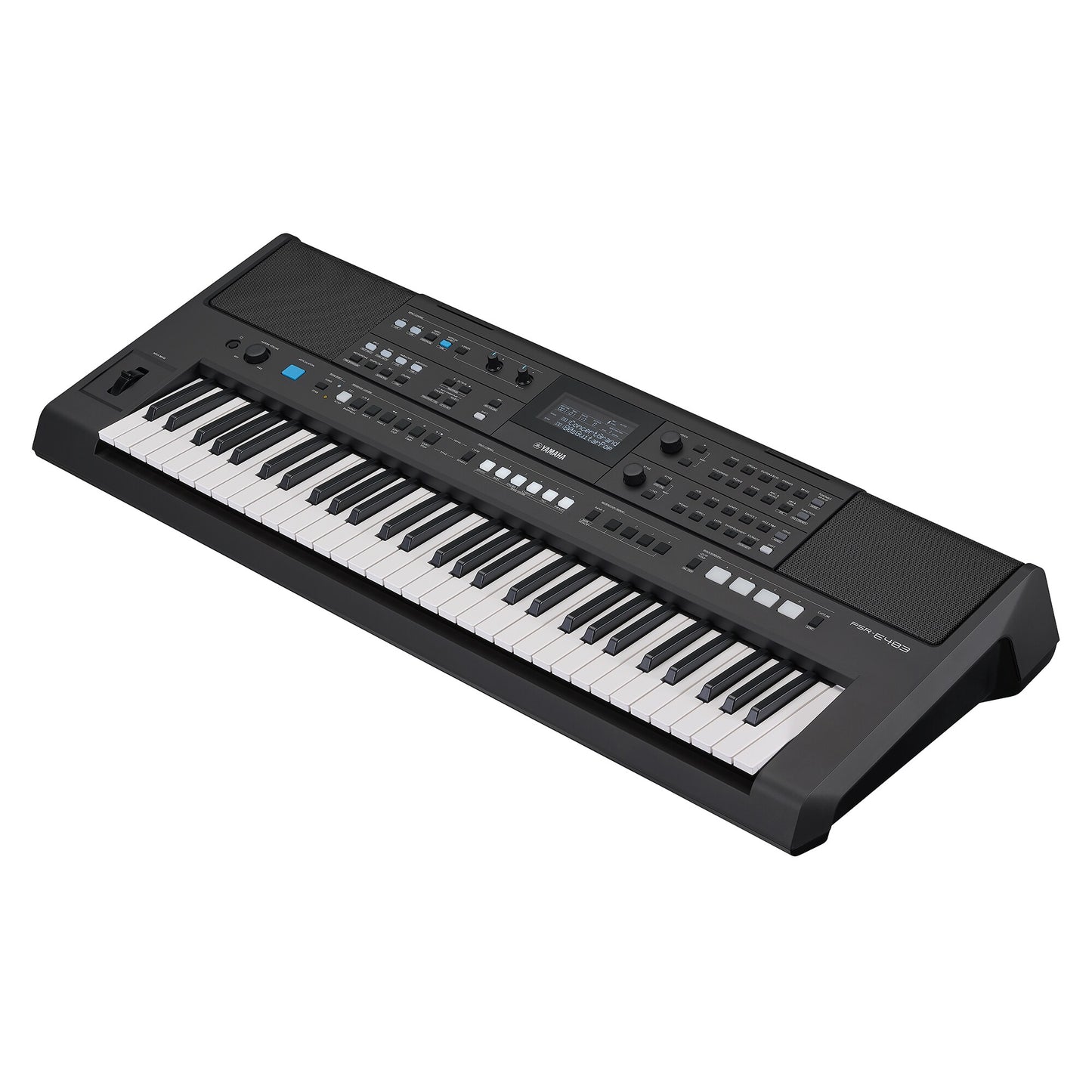 Teclado Yamaha Organeta PSR-E483 + Adap + Base Doble +Estuche Semiduro+ Silla+Pedal Sustain