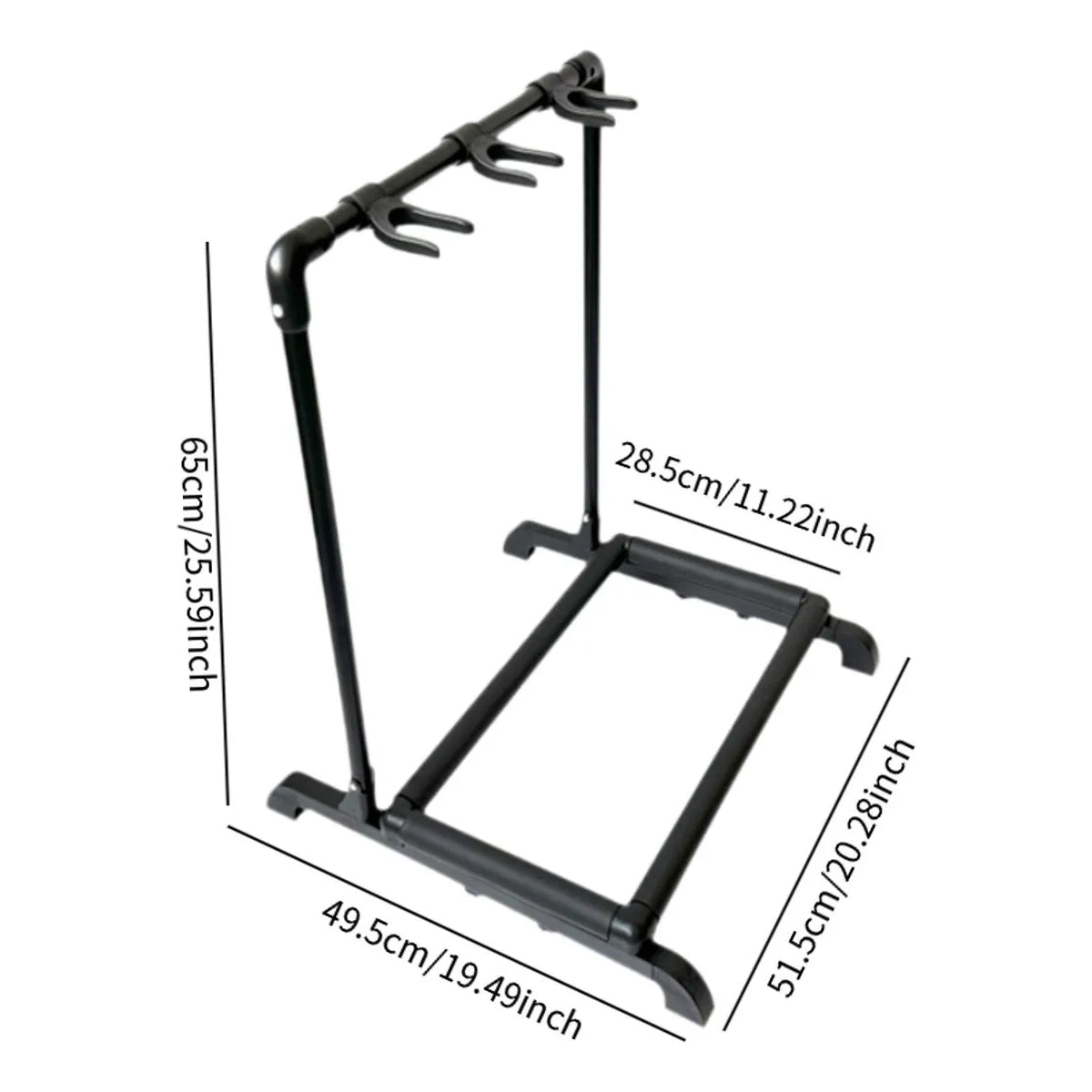 Base Atril Soporte Para 3 Guitarras Jyc-j-p3 Plegable