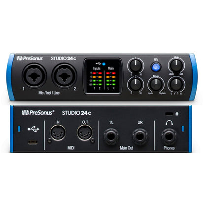 Interfase De Audio Presonus Studio 24c - Usb-c 2 Canales
