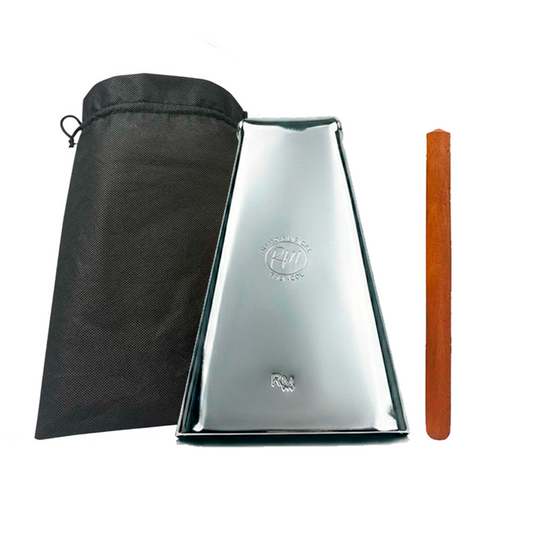 Campana Salsera Cromada Grande Rm 21cm + Golpeador + Funda