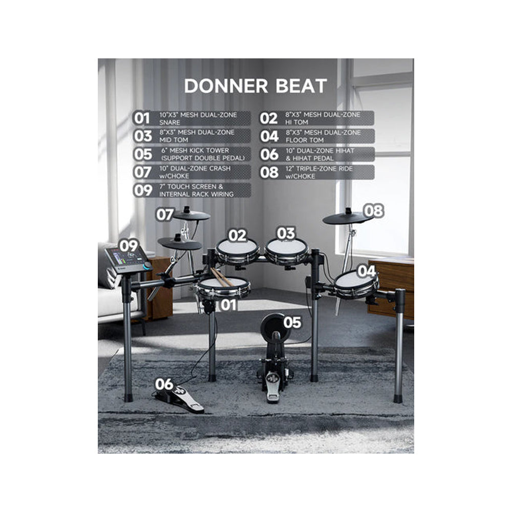 Bateria Electronica Donner Ec6989 Beat