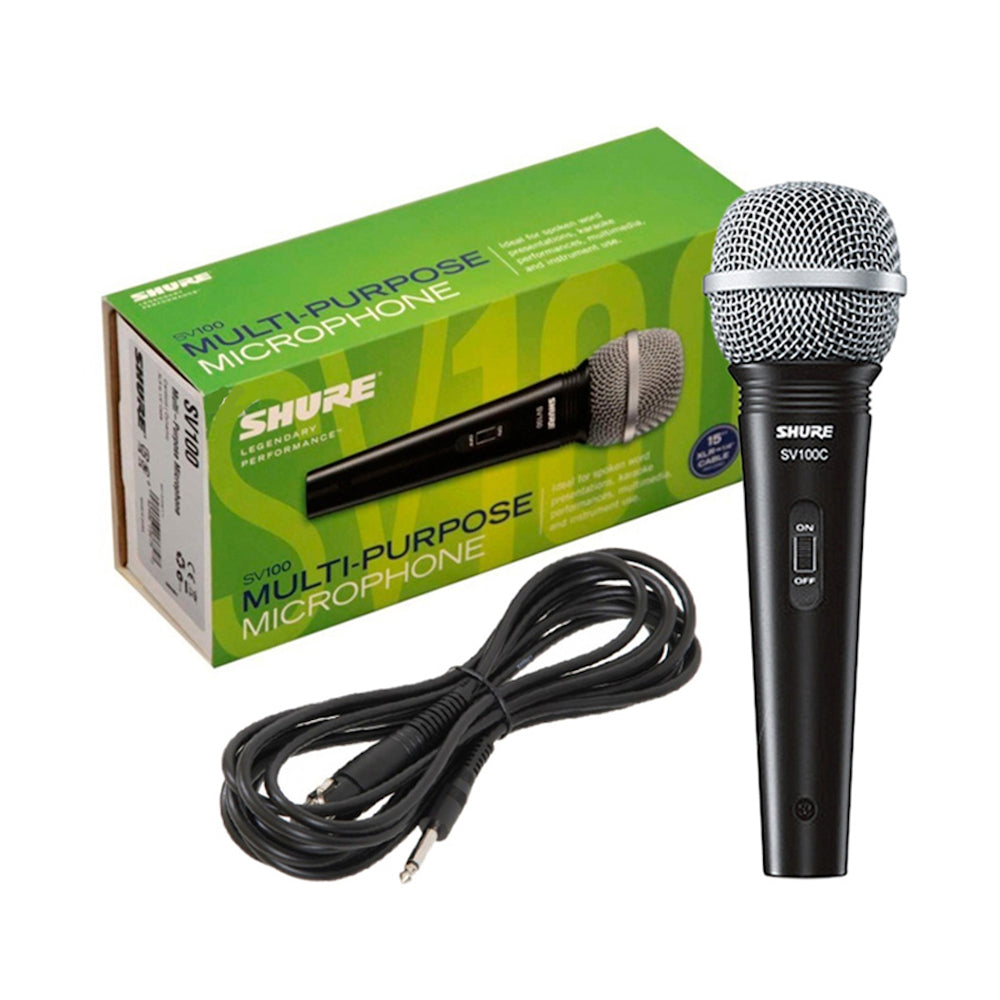 Microfono Shure Sv100 Estudio De Mano Original + Cable