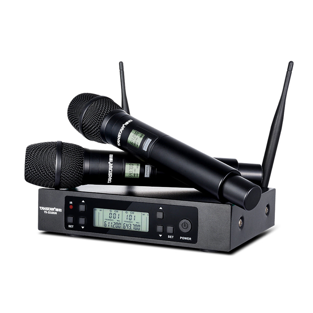 Micrófono Inalámbrico Uhf Doble De Mano Takstar Ts-3310uh
