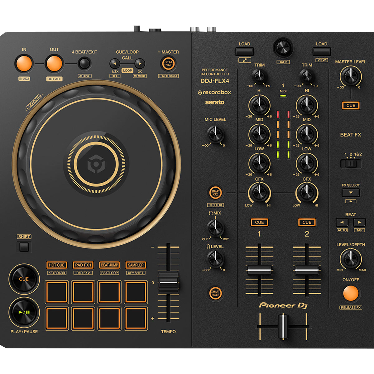 Controlador Consola Mezcladora Pioneer Dj Ddj Flx4n - Gold