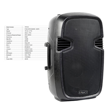 Cabina Parlante Altavoz Activa Legacy Tx15-a - 600w