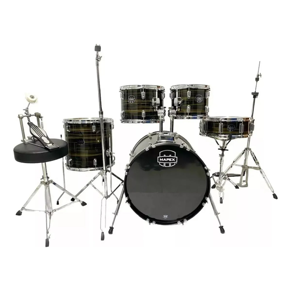 Batería Acústica Mapex Comet Cm5295ftc + Platillo + Silla