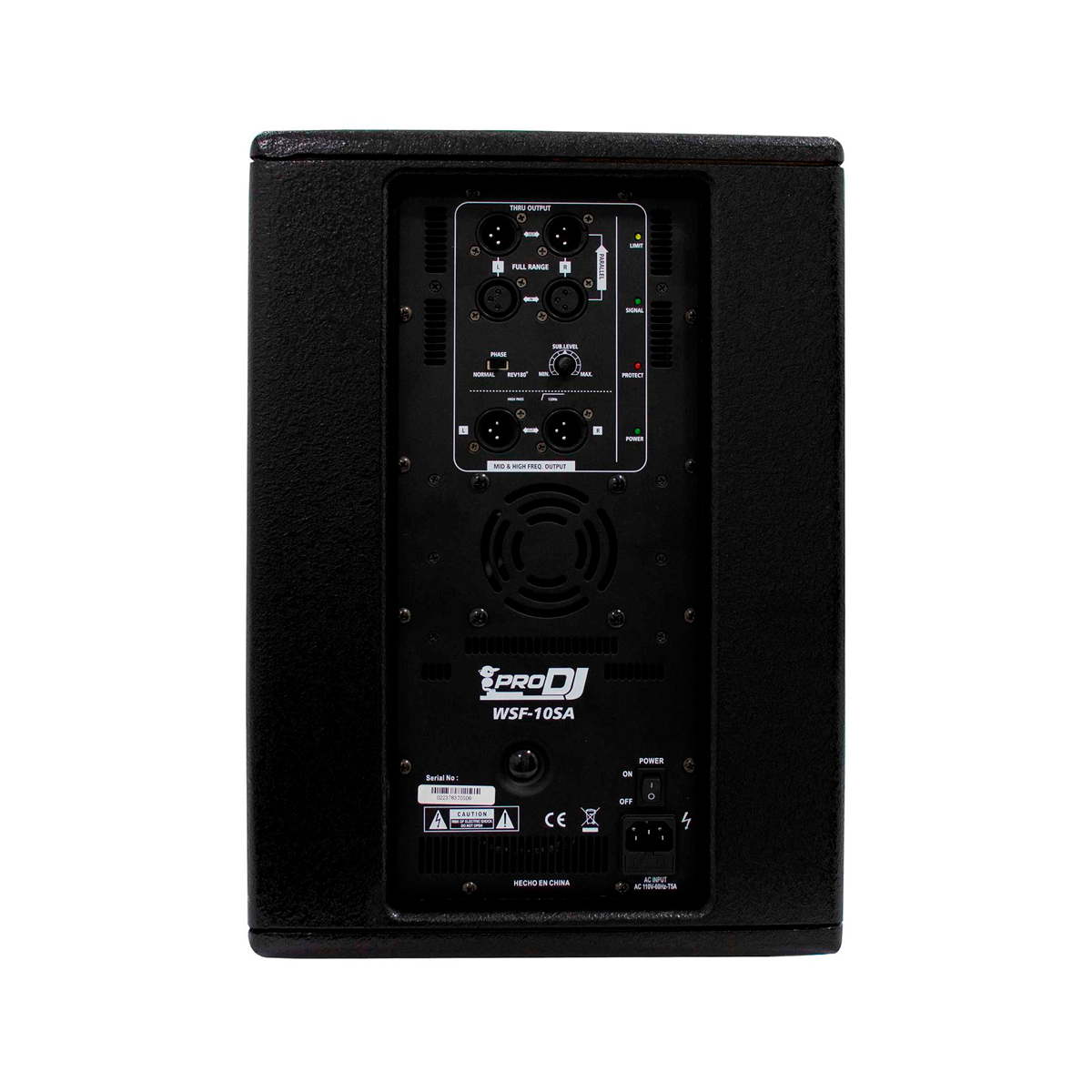 Subwoofer Activo De 10'' Pulgadas Wsf-10sa