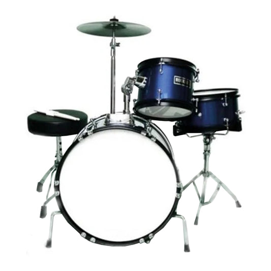 Bateria Acustica Junior Niño 3 Piezas Platillos Silla